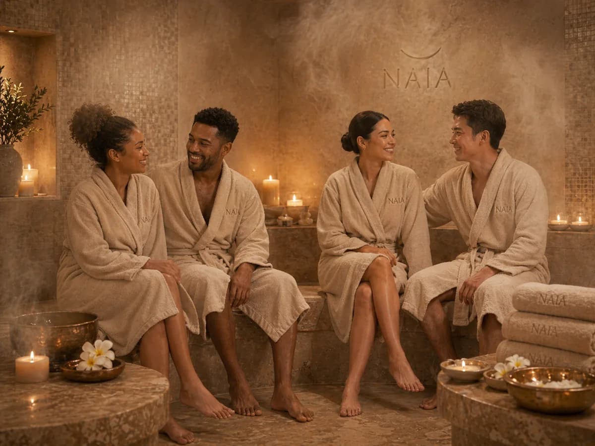 Naia curated wellness setup in Hurghada for hammam and massage bookings