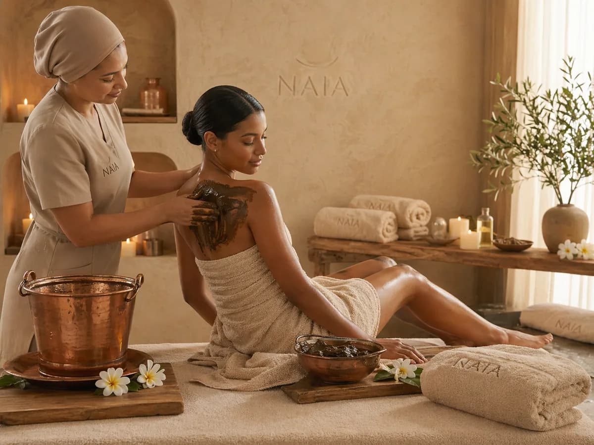 Naia curated spa booking atmosphere in Hurghada