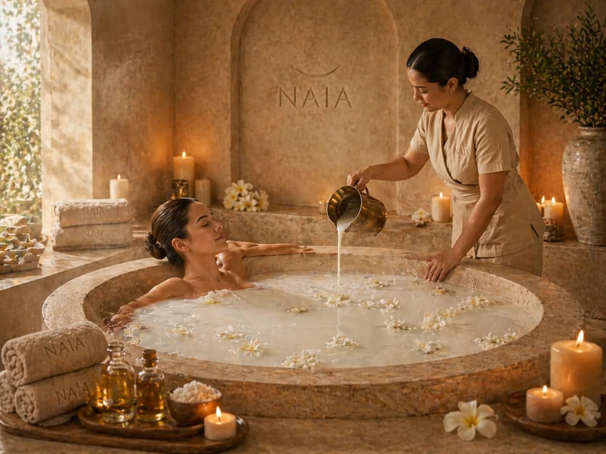 Naia curated spa booking atmosphere in Hurghada